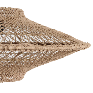 Lampada sospesa corda naturale grande