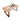 Tavolo acacia naturale industrial 56/36 mm diverse misure