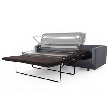 Divano letto a 2 posti TOPIC WOOD, Carbonio (et95), Naturale