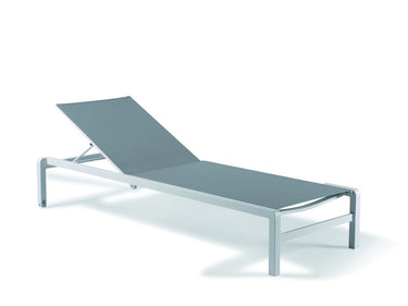 Lettino prendisole Gabana in alluminio grigio antracite opaco testo 4 colori