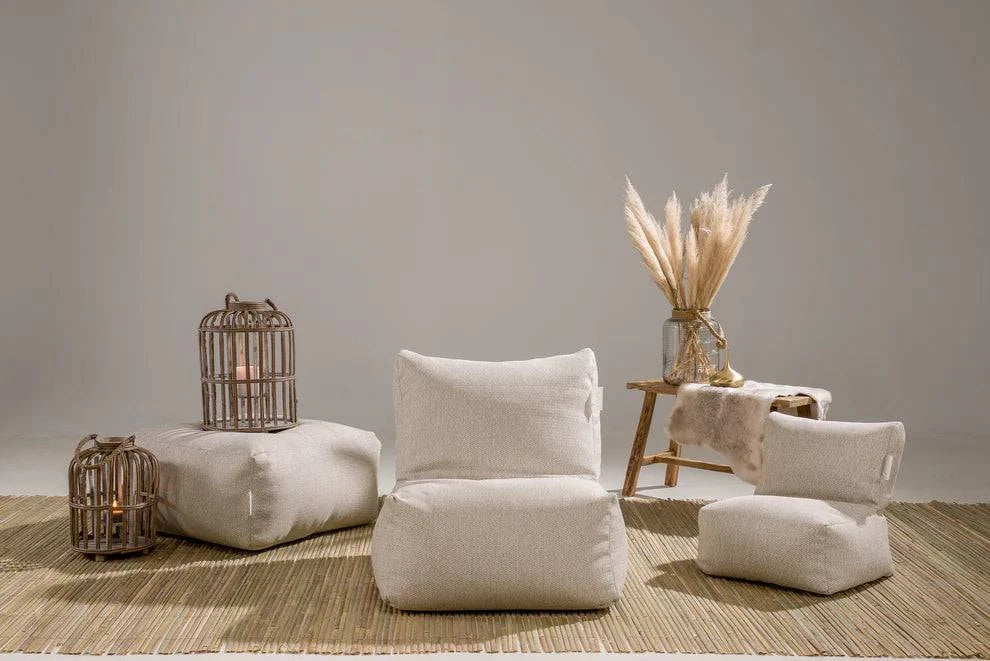 Laui Lounge™ - Pouf quadrato Boho Beige