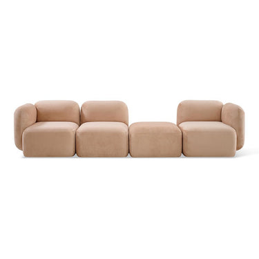 Divano Yoshimi di Jesper Home 3 posti con chaise longue 2 colori